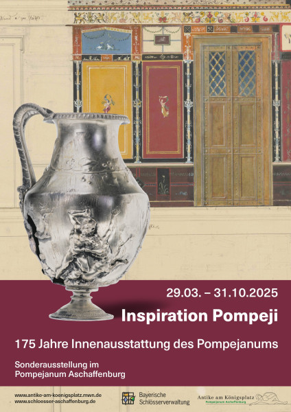 Plakat zur Ausstellung Inspiration Pompeji